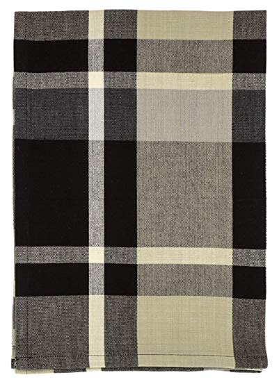 100% Cotton Grey & Black Plaid 20