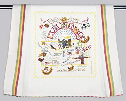 Catstudio Kansas Dish Towel - Original Geography Collection Décor 024D(CS)