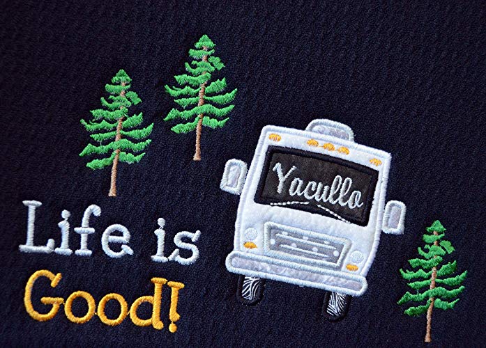 Personalized Dish Drying Mat, Coffeepot Mat, RV Decor, Camper Decor, Quality 16'x18