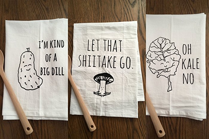 Funny Dishcloths/ Tea Towels ~ Discount Mix and Match 3 ~ Funny Kitchen Cloths.